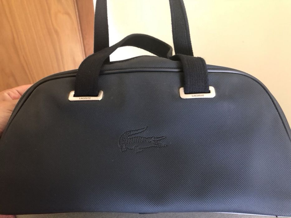 Mala Lacoste original, azul escuro