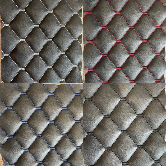 Екошкіра шкірозамінник автошкіра ромб прошитий стьоганий