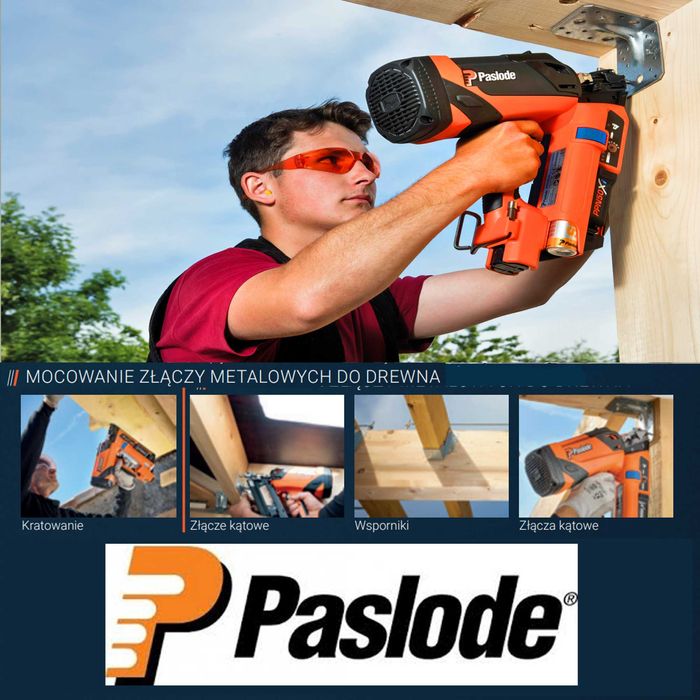 MOCNA Gwoździarka gazowa Paslode PPN50Xi do okuć ciesielskich FV,24H