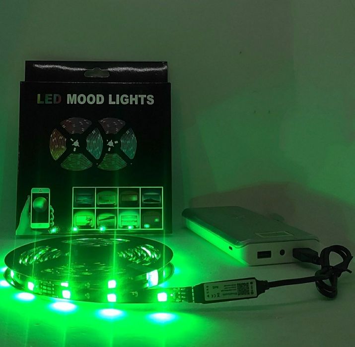 Умная светодиодная лента с пультом smd 5050 RGB 5 м.
Управление: пул
