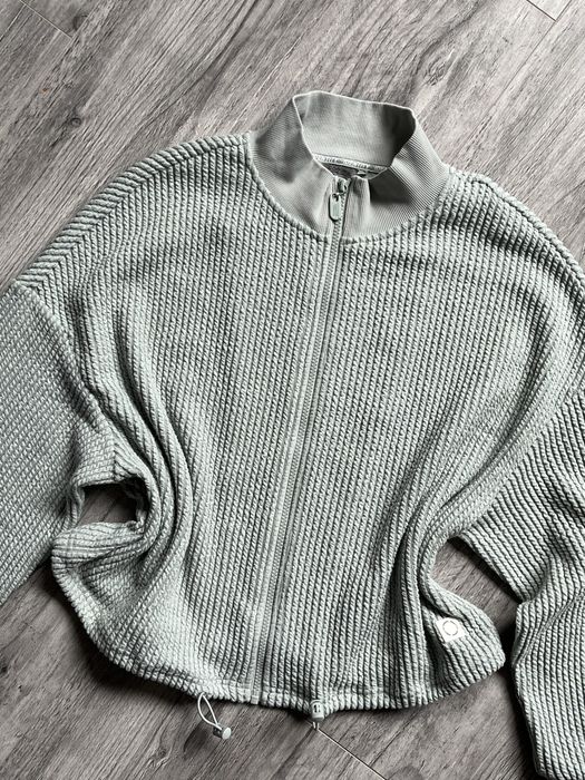 Miętowa bluza zapinana casual identity roz 42