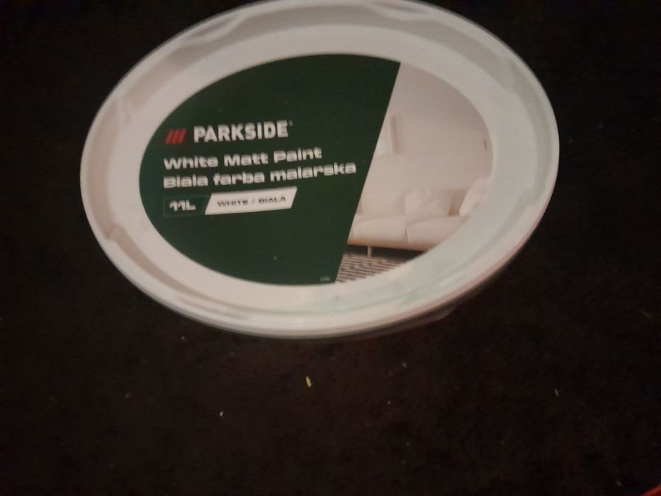 Farba biała matowa parkside 11l