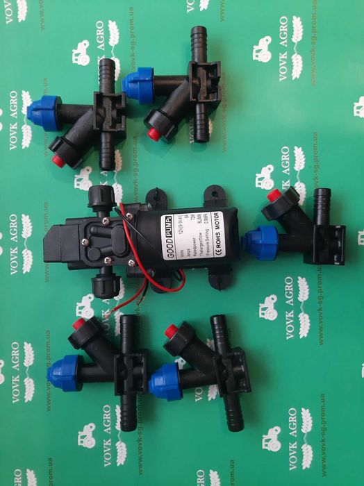 Комплект оприскувача форсунки насос 12В Опрыскиватель на мотоблок