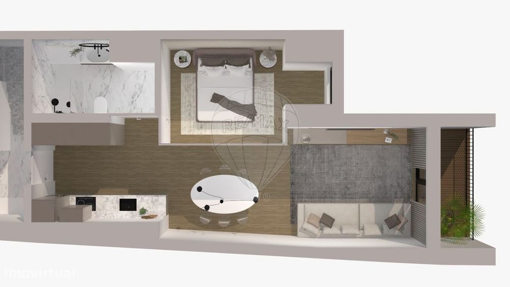 Apartamento T1 para venda