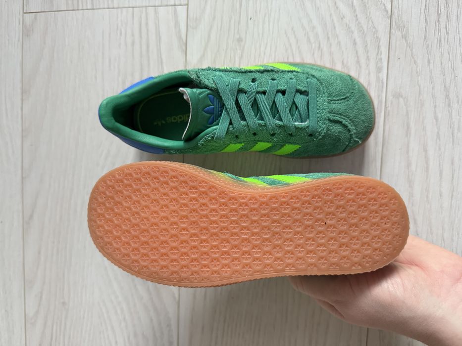 Дитячі кросівки кеди Adidas Gazelle CF EL C Green