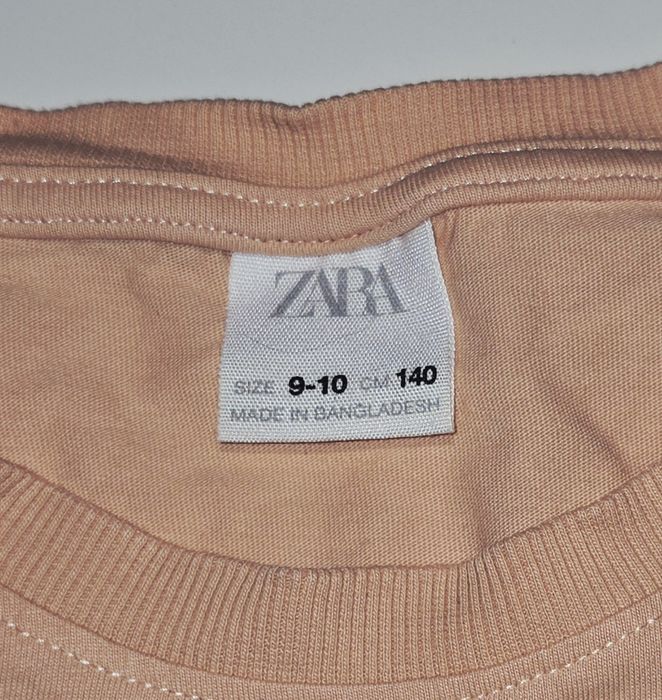 Dziecięca, używana, pomarańczowa koszulka z Zary