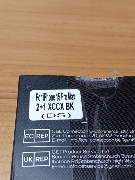 Etui case do iPhone 15 Pro Max, 2 szt szkła hartowanego