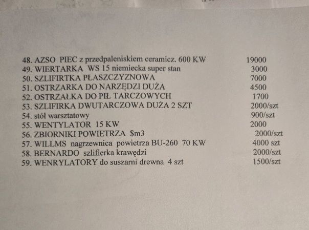 Odciąg trocin wyciąg filtr lakiernia