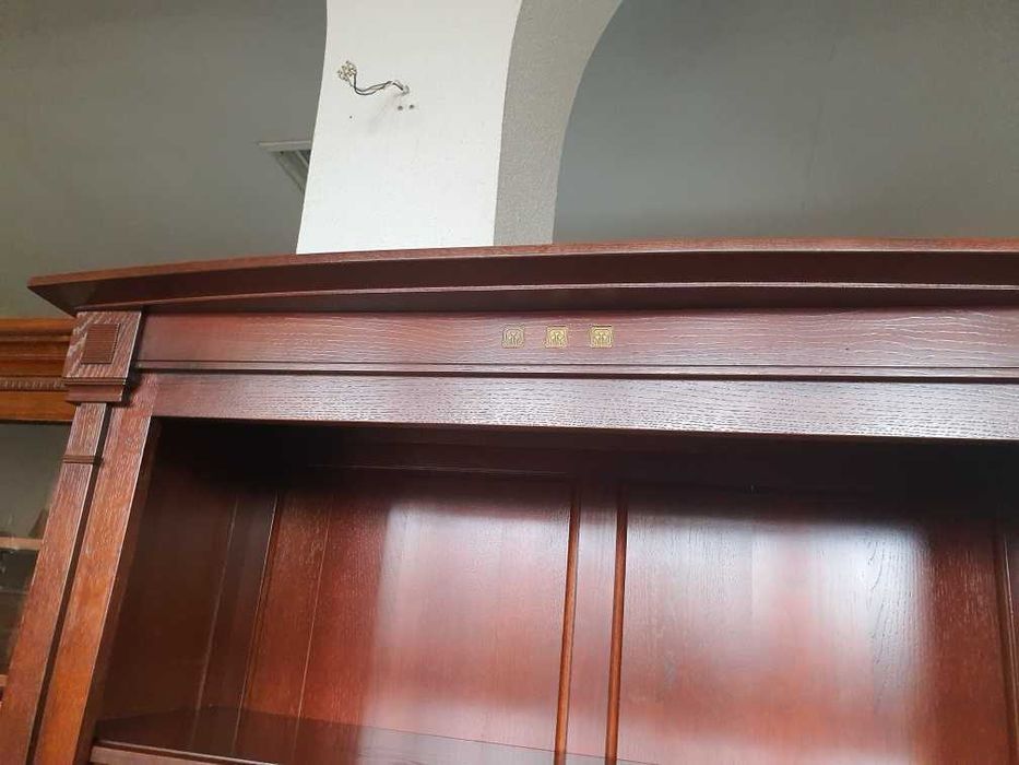 Piękna biblioteczka drewniana lite drewno regulowane półki FV DOWÓZ