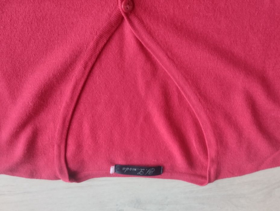 Czerwony sweter kardigan jak nowy r. 42/44