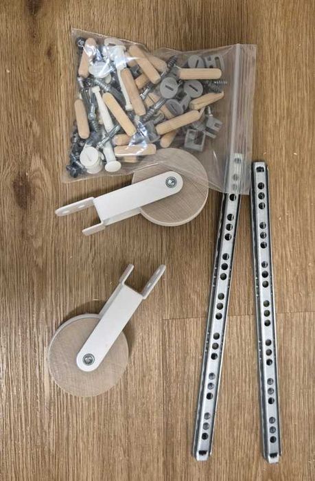 IKEA BILLY zestaw regałów + szuflady biały