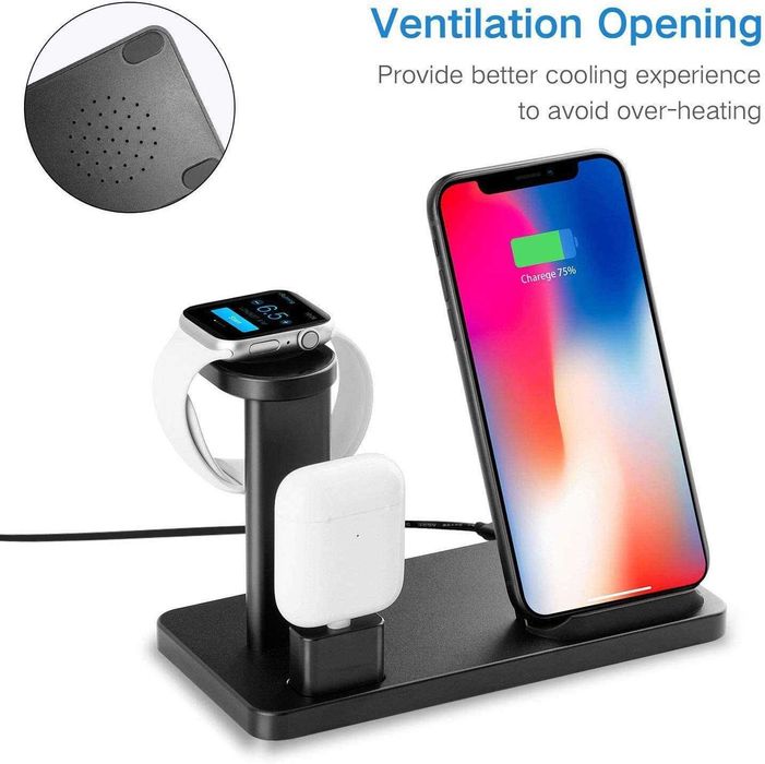 MNBVC ładowarka indukcyjna 3w1 iPhone Watch 10W