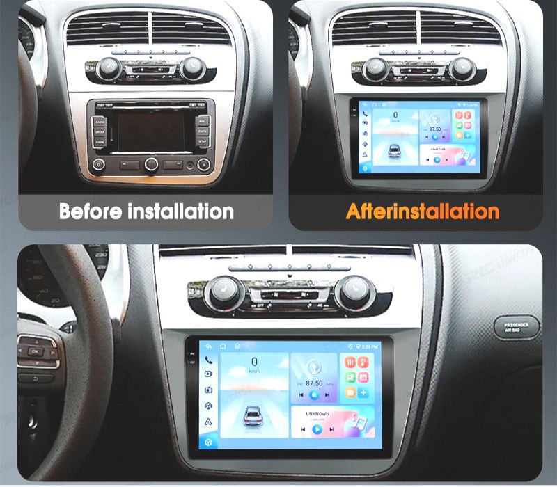 RÁDIO GPS ANDROID 13 SEAT ALTEA 04-16