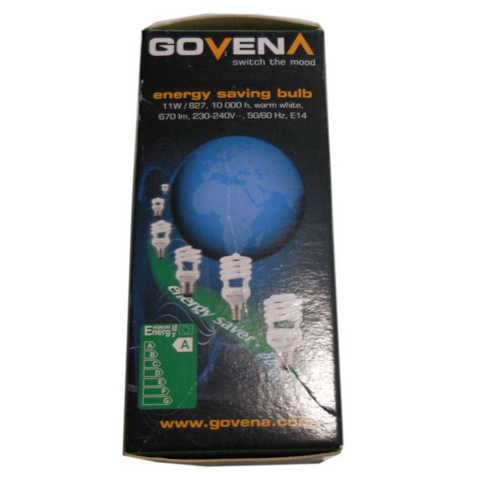 Енергозберігаюча лампа Govena 11W/E14 2700K тепле світло