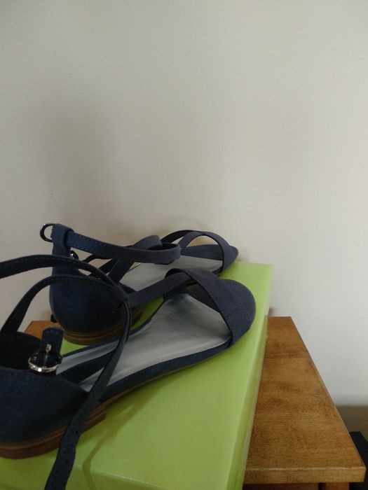Buty sandały 37 kolor pastelowy niebieski nowe