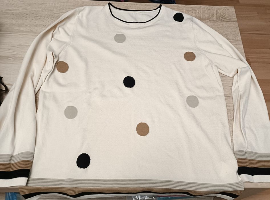 Sweterek damski kropki L/XL