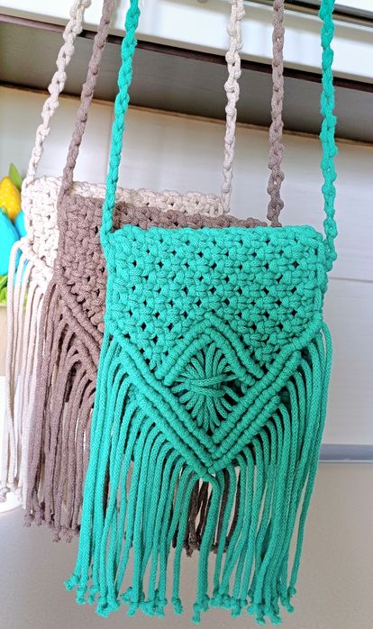 Makramowa Torebka na Telefon – Handmade w Stylu Boho