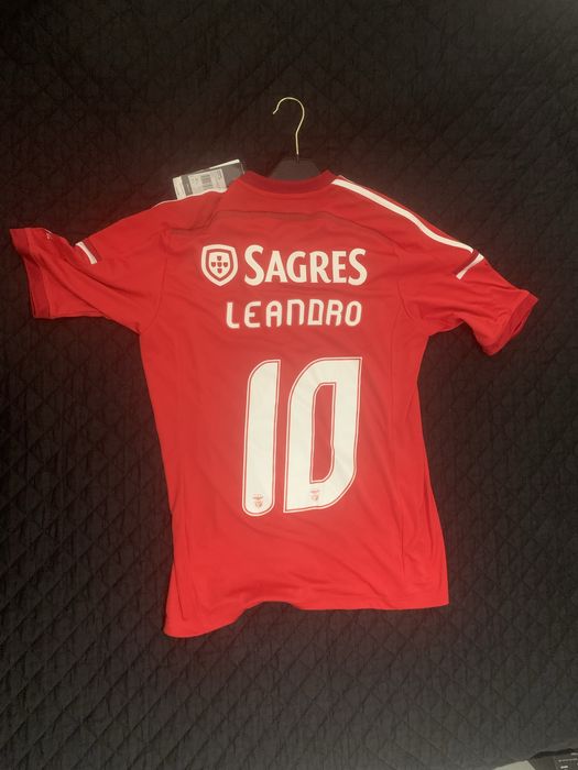 Camisa SL Benfica 2014–2015 Oficial Nº10 Leandro – Autografada