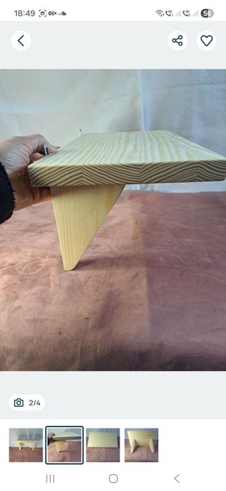 Mała drewniana półeczka sosnowa ²⁴