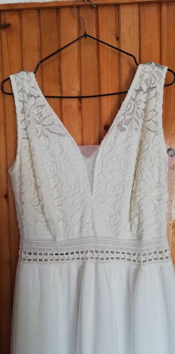 Zestaw ślubny, suknia 44-46, bolerko plus welon