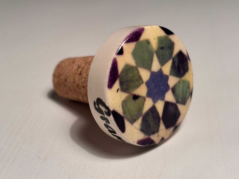 NOWY Ozdobny korek do butelki/wina, Granada