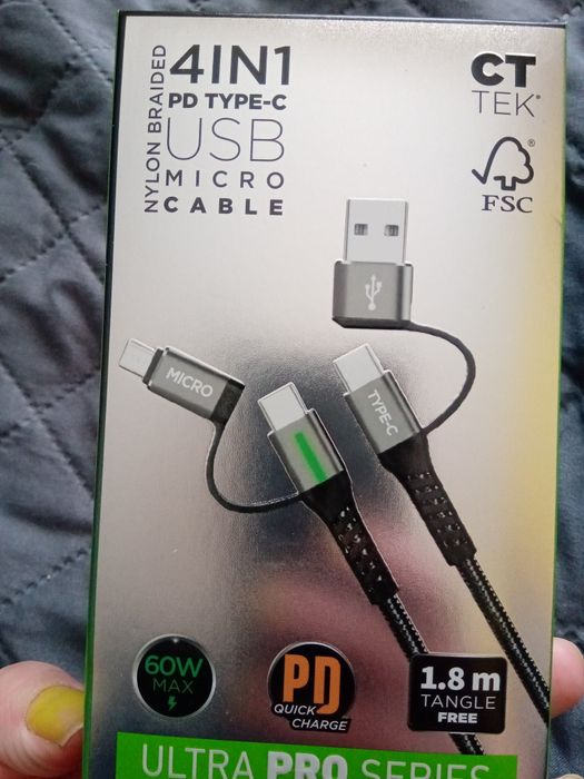 Kabel do ładowania 4in1 CT TEK