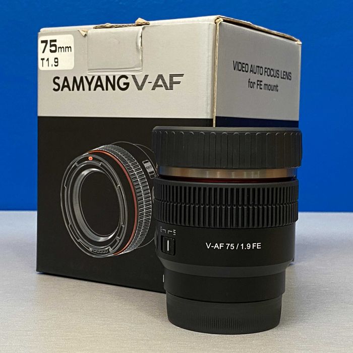 Samyang V-AF 75mm T1.9 | Sony FE | 3 ANOS DE GARANTIA