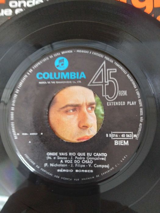 EP- SÉRGIO BORGES - Onde Vais Rio Que Eu Canto (1970)