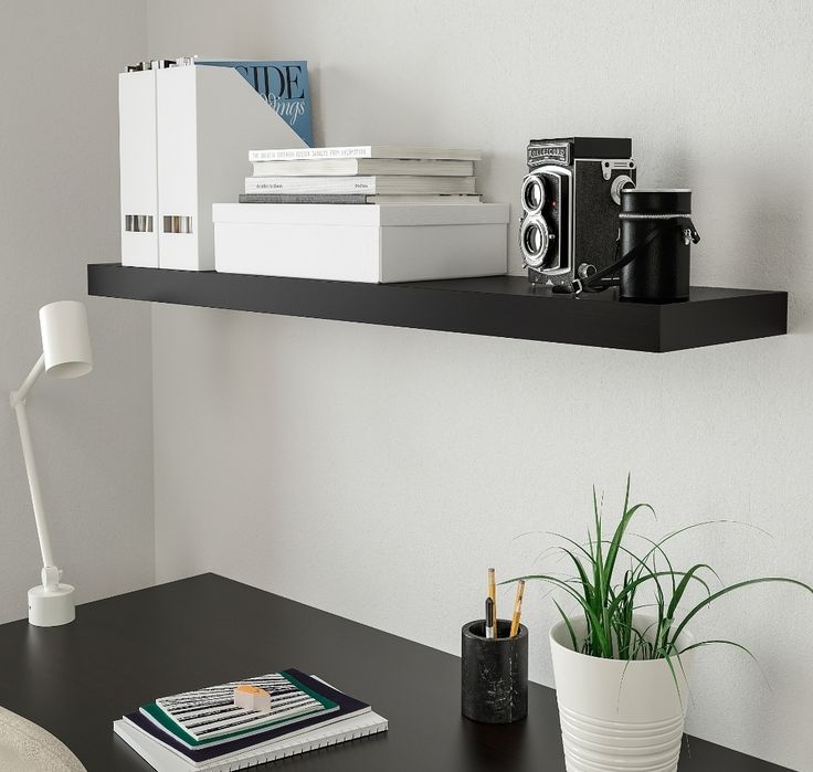 Półka ścienna lack Ikea nowa 110cm czarny brąz