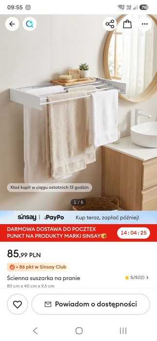 Suszarka ścienna