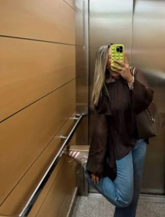 Nowa koszula brązowa zara
