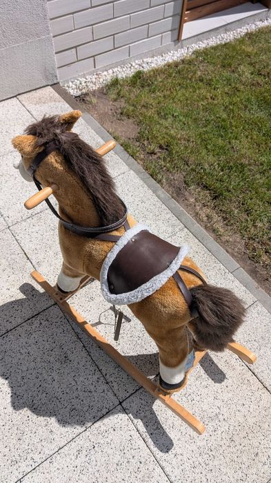 Koń na biegunach Beticco. Konik stan BDB+. Mało używany. Wrocław 80cm