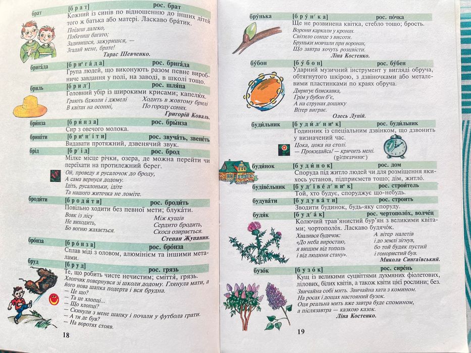 Книга словничок школярика навчальний посібник 1-4 класів Лук'яненко