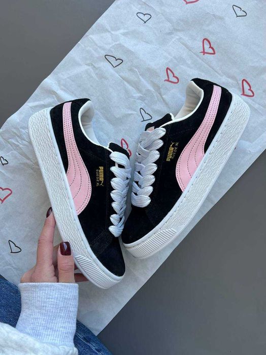 !SALE! Puma Suede XL Black/Pink 36 37 38 39 40 41 42 43 44 45 пума хл