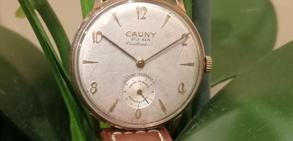 Relógio cauny antigo corda manual Unitas 176