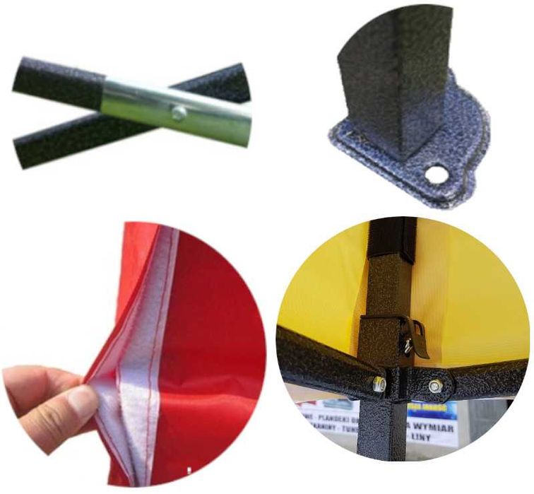 MOCNY Namiot Handlowy 2,5x2,5 Ogrodowy 22kg