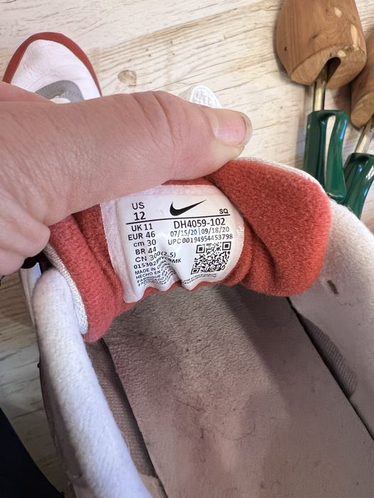 Шкіряні кросівки nike air max 1 martian sunrise