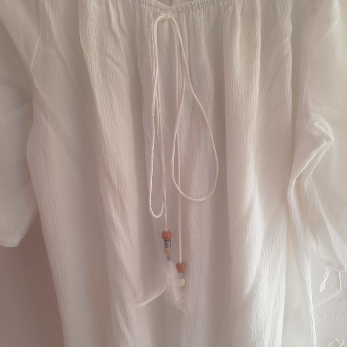 Bluzka  boho z ozdobnymi rękawami  J&J XL/2XL do pracy 10% wiskozy