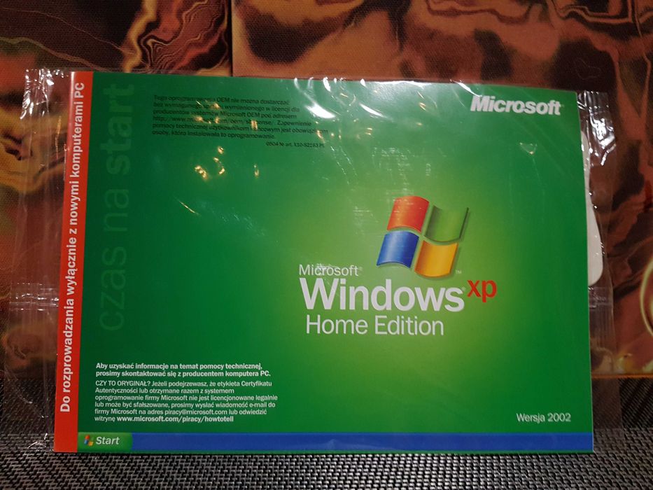Nowy Windows XP Home Edition 2002