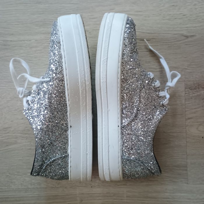 Hiszpańskie sneakersy trampki brokatowe 41/26,5 cm