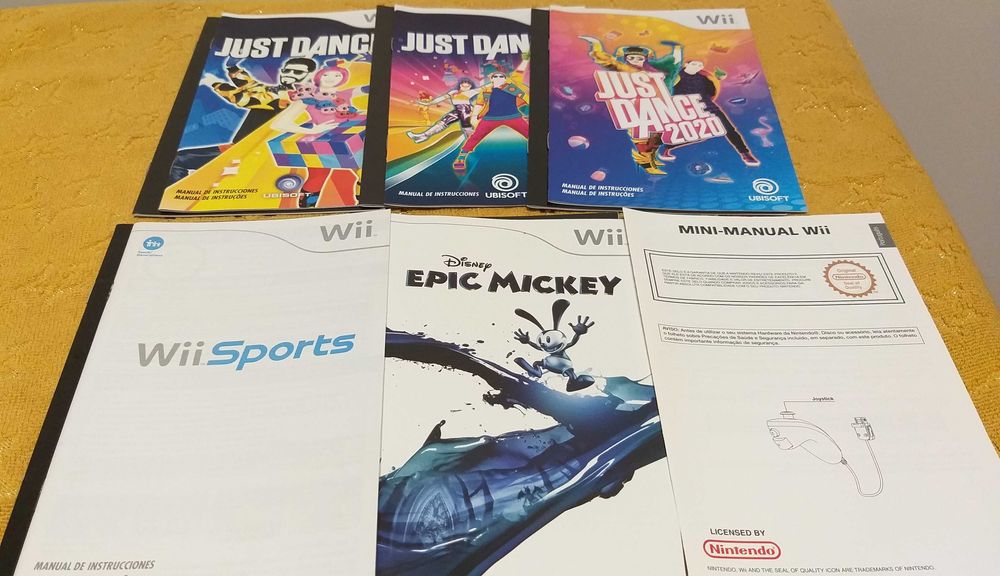 Capas Manuais PS1 + PS2 e Wii + Caixas wii com capa64739424766339124