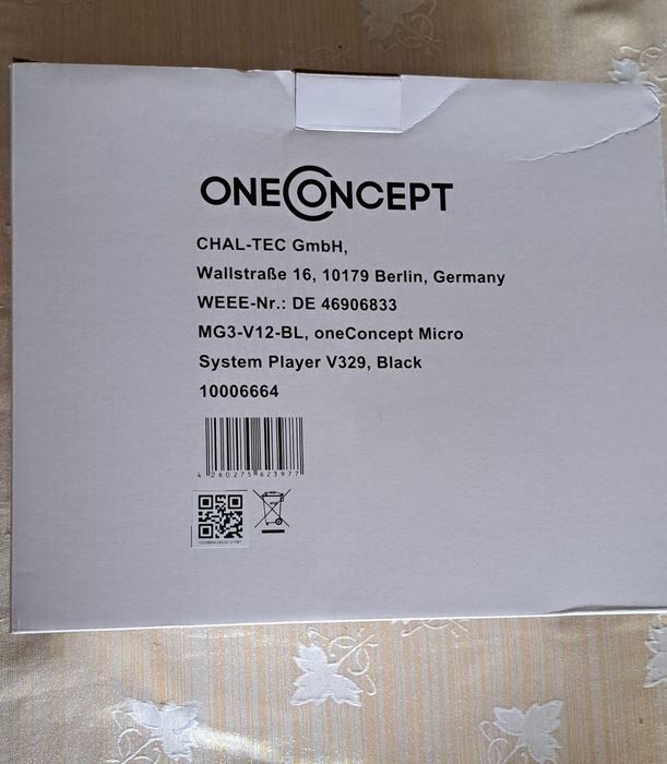 Стереосистема oneConcept AUX CD SD MP3 FM