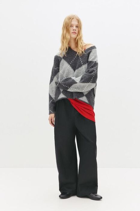Светр із ромбами Pull&Bear