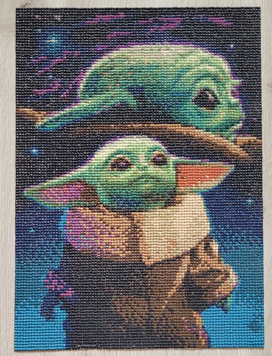Obrazek haft diamentowy Yoda 35x25cm