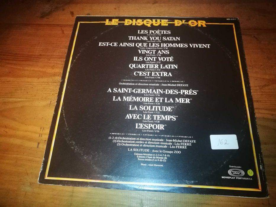 LEO FERRÉ - Le Disque Dór LP