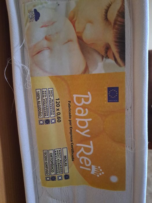 Colchão ortopédico para berço 120cm x 60cm