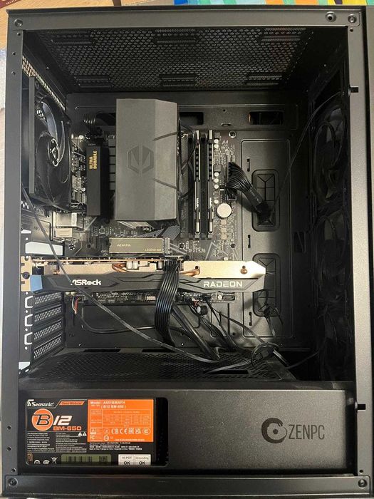 KOMPUTER DO GIER / PRACY – Ryzen 5 5600 + RX 6600 – Stan idealny