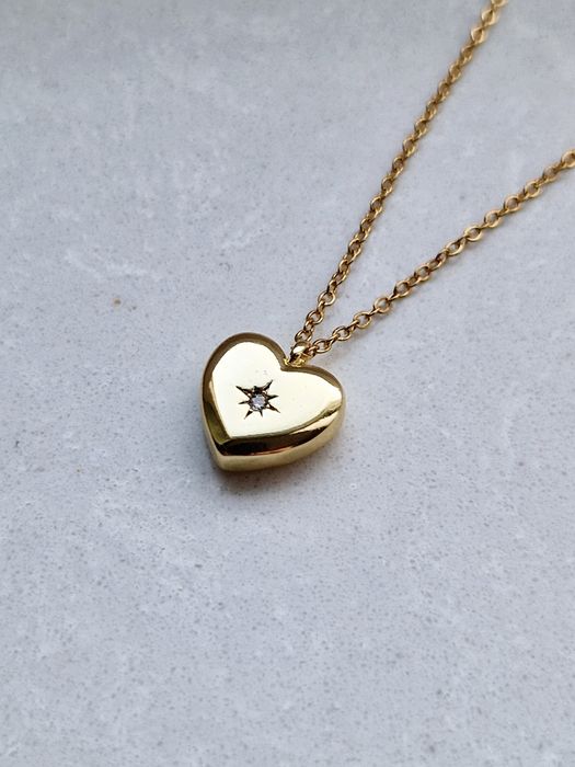 Naszyjnik serce stal nierdzewna