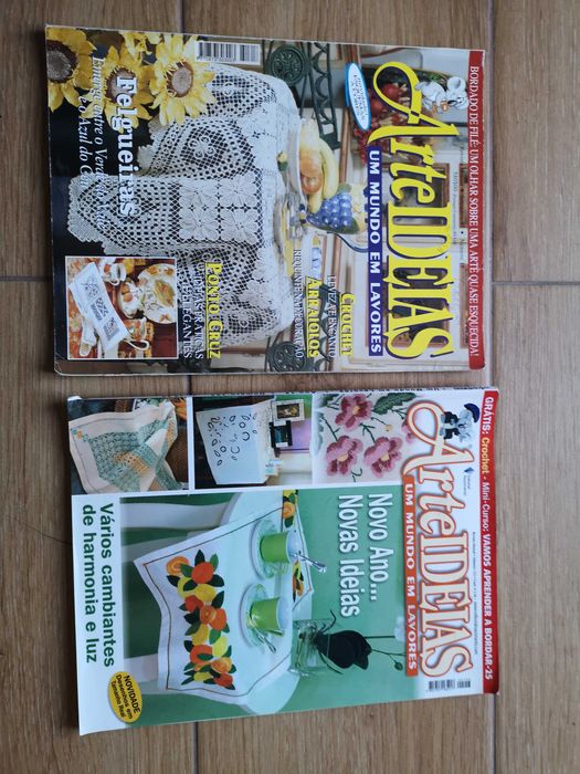 revistas de rendas e bordados