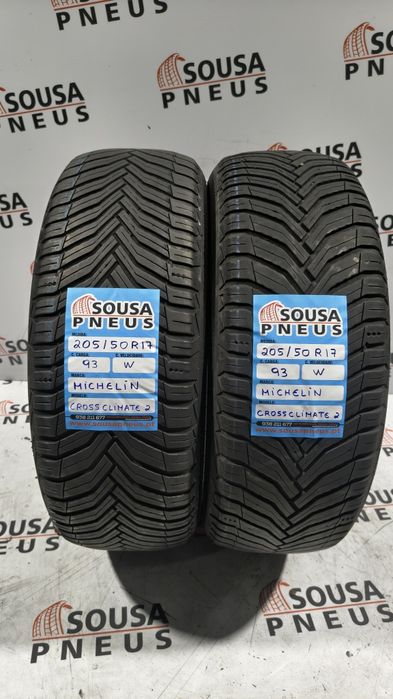 2 pneus semi novos 205-50R17 Michelin - Oferta dos Portes